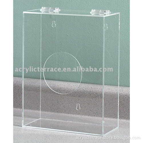 acrylic dispenser box for disposable cap or hairnet